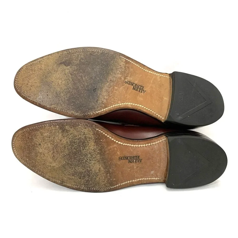 VNTG ALLEN EDMONDS SARATOGA Dress Tasseled Loafers, 95710, Cognac U.S. 10B COMB.